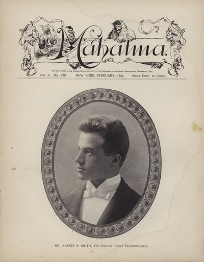 Albert E. Smith, The Popular Lyceum Prestidigitator by American School